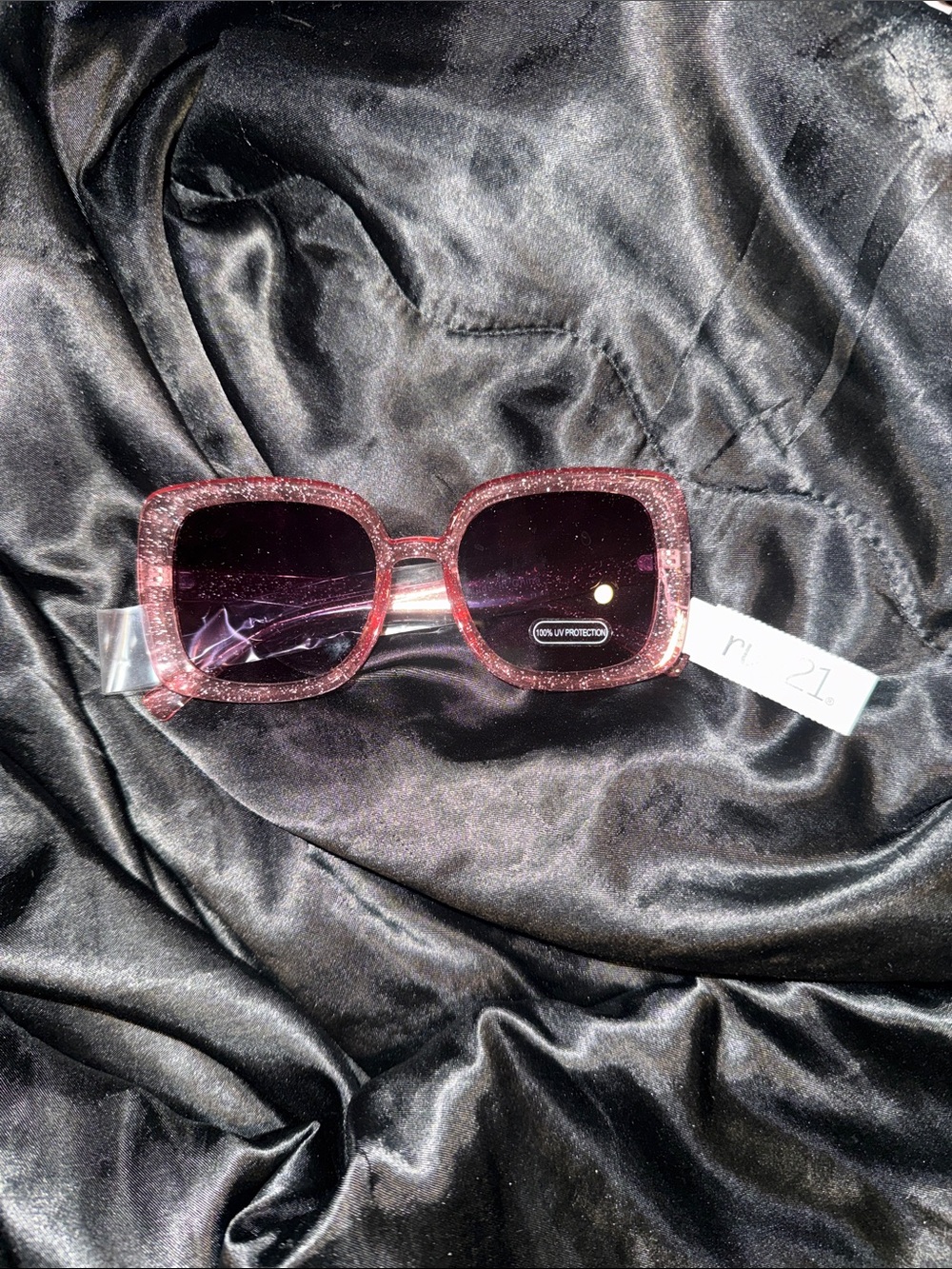 Rue 21 Pink with Glitter Sunglasses! (New)